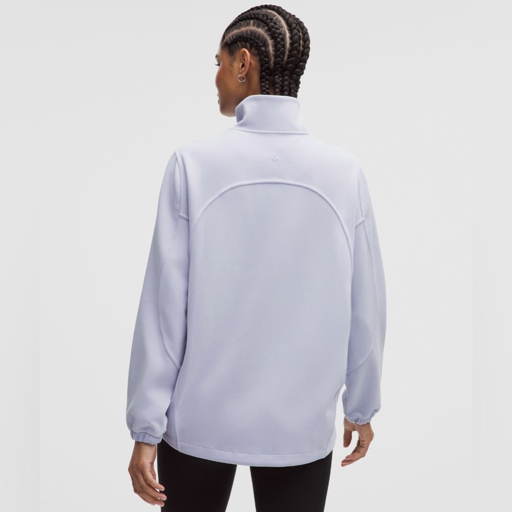 NWT LULULEMON BRUSHED SOFTSTREME HALF ZIP SIZE SMALL SERENE BLUE - Picture 3 of 13